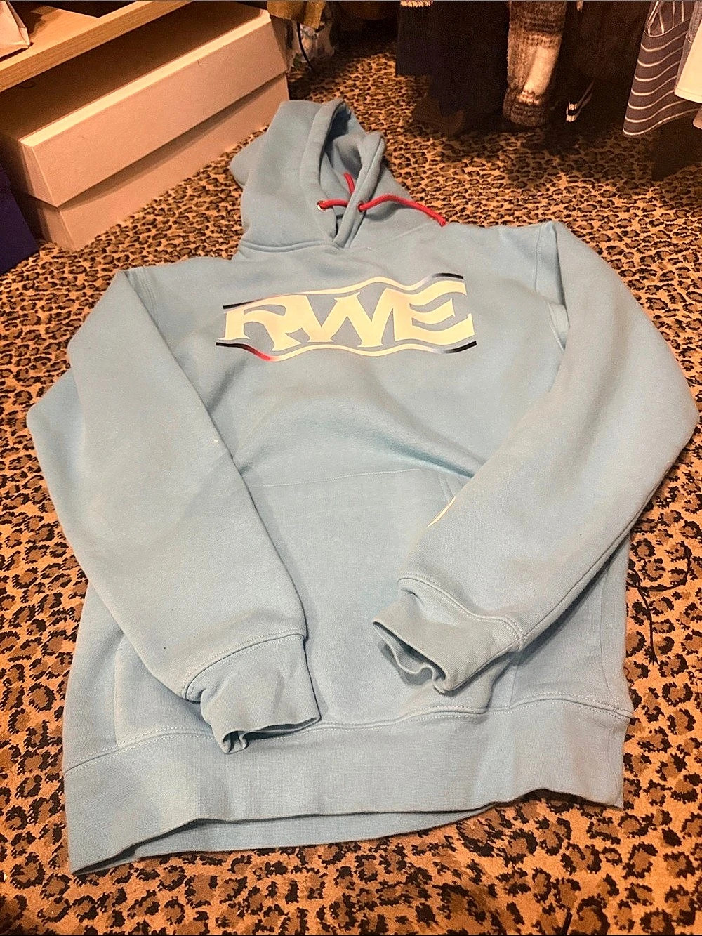 Overtime Graphic Hoodie in Blue